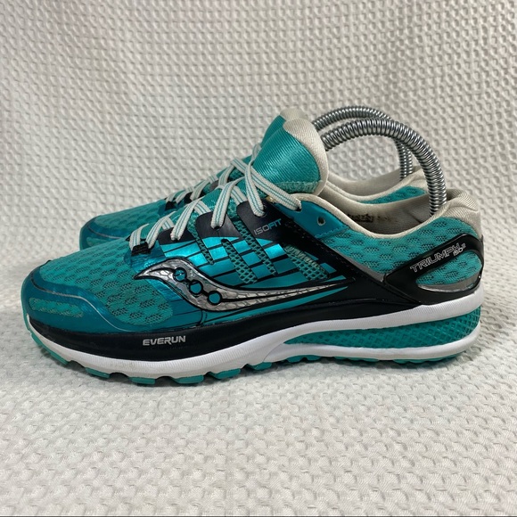 Saucony Triumph ISO 2 Running Shoes Womens Size 8 US Teal/ Black S10290-5 - Picture 9 of 16